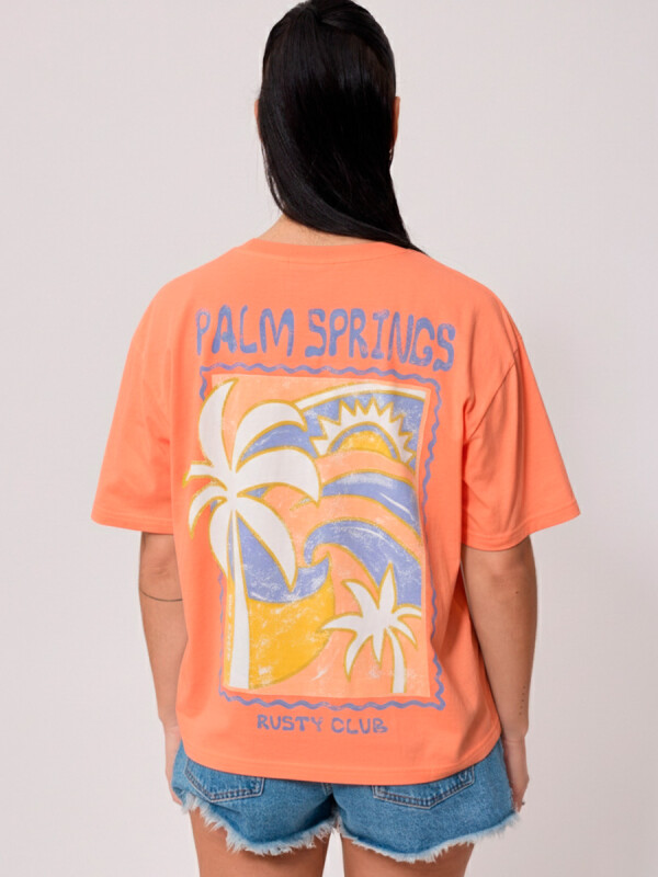 T-SHIRT SOLAT RUSTY Coral