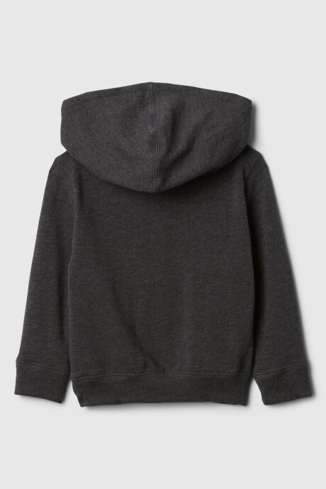 Buzo Canguro Con Cierre Logo Gap Toddler Niño B85 Charcoal Heather