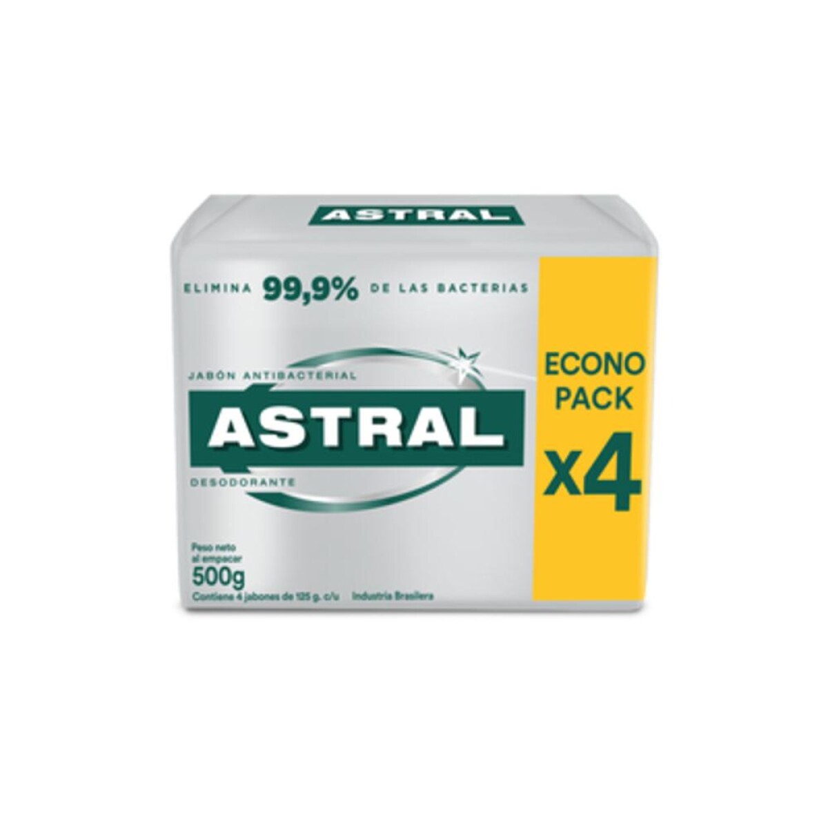 Jabón de Tocador Astral Silver 125 G 4 U 