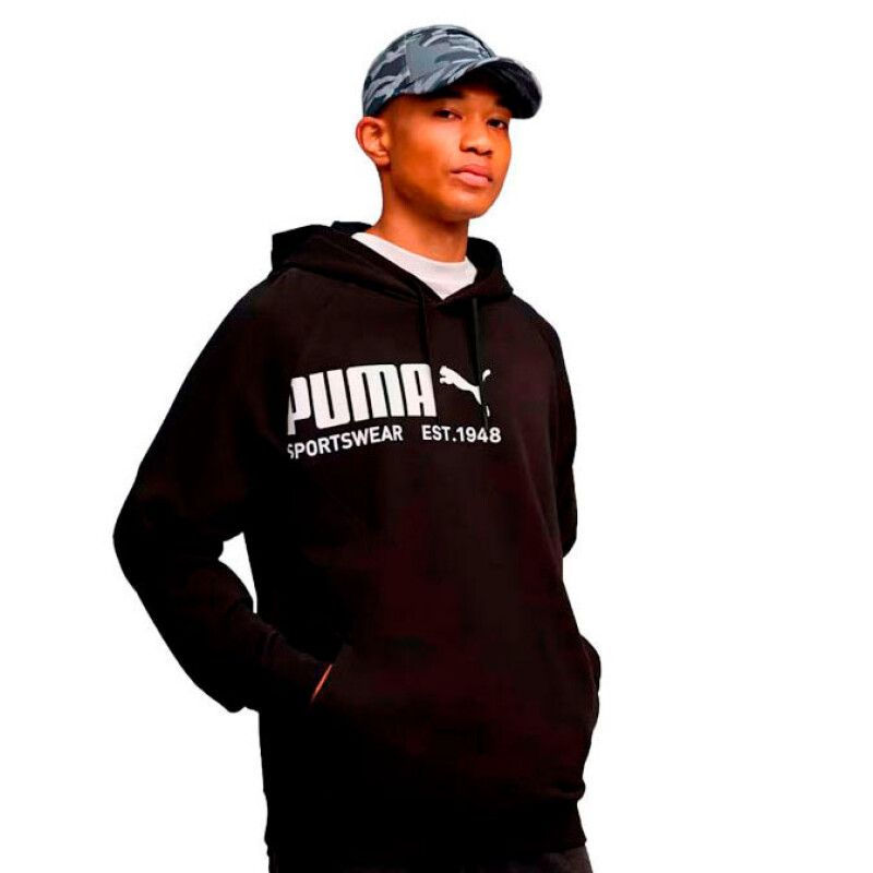 Canguro de Hombre Puma Sport Hoodie Tr Negro - Blanco
