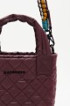 Cartera Tote Mini Matelasse Bordo