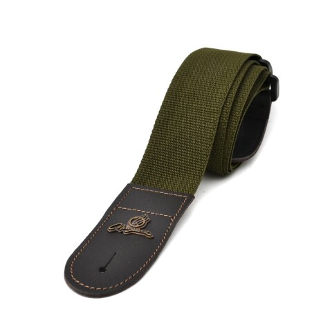 Correa Para Guitarra Magma Poliprop Verde Militar c/logo Correa Para Guitarra Magma Poliprop Verde Militar c/logo