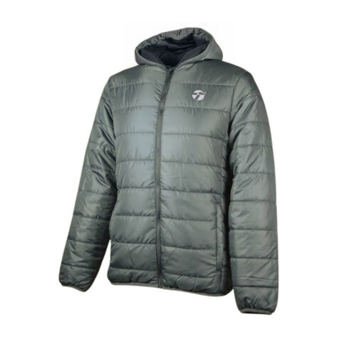 CAMPERA GD MEN C/CAP gris gar 0