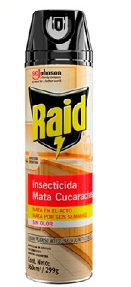 INSECTICIDA RAID MATA CUCARACHAS COCINA SIN OLOR 360 CC 