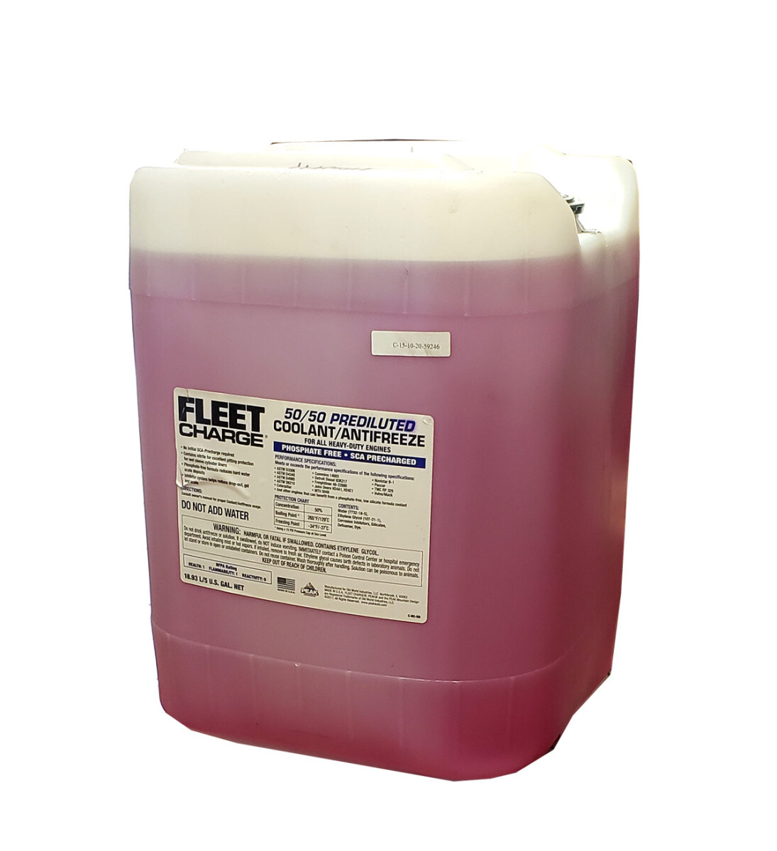 REFRIGERANTE - ANTICONGEL. PRE-MEZCLA ROJO 50% SERV PESADO 19 LT PEAK 