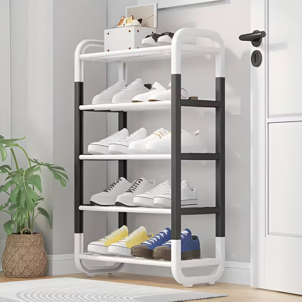 Zapatera De Metal Y Plástico 5 Estantes Organizador Zapatera De Metal Y Plástico 5 Estantes Organizador