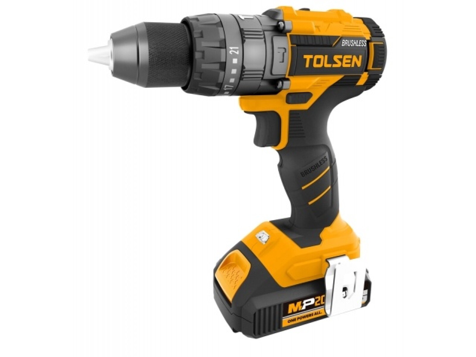 TOLSEN TALADRO-ATOR PERCUTOR LI-ION 20V 13MM 58NM 2BAT (S) 