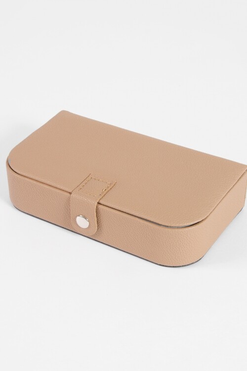 Alhajero organizador granulado rectangular beige