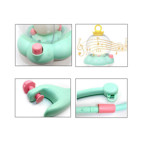 Móvil Colgante P/ Cuna C/Sonido 3en1 Cochecito Bebé Verde