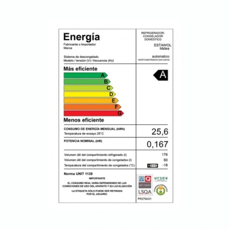 Refrigerador MIDEA MDRT346MTR46INV Capacidad 251L Frío Seco - Inox Refrigerador MIDEA MDRT346MTR46INV Capacidad 251L Frío Seco - Inox