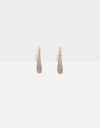 Aros Colgantes Cortos Strass Aros Gota Con Cubic - Dorado