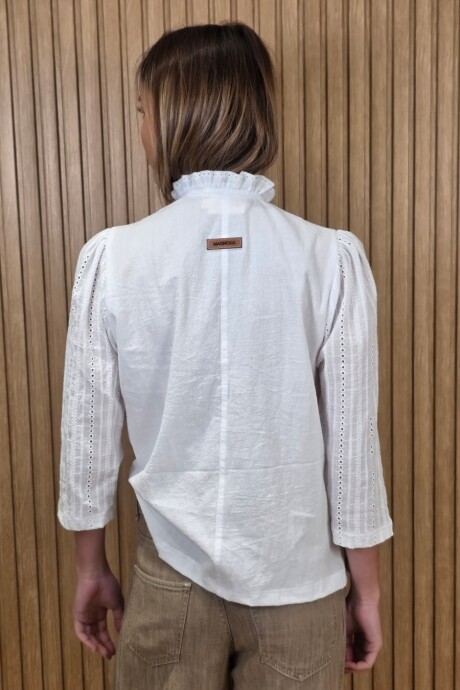 Camisa Carlita Combinada broderie