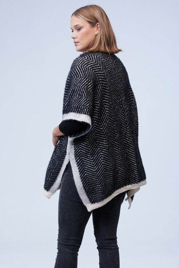 Cardigan Soft NEGRO/CRUDO