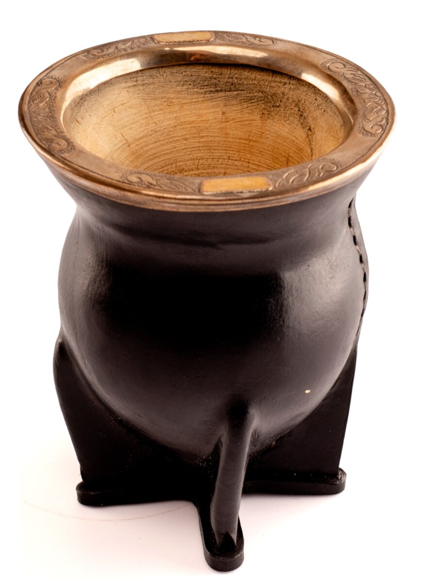 Mate porongo Plata y Oro - M19 