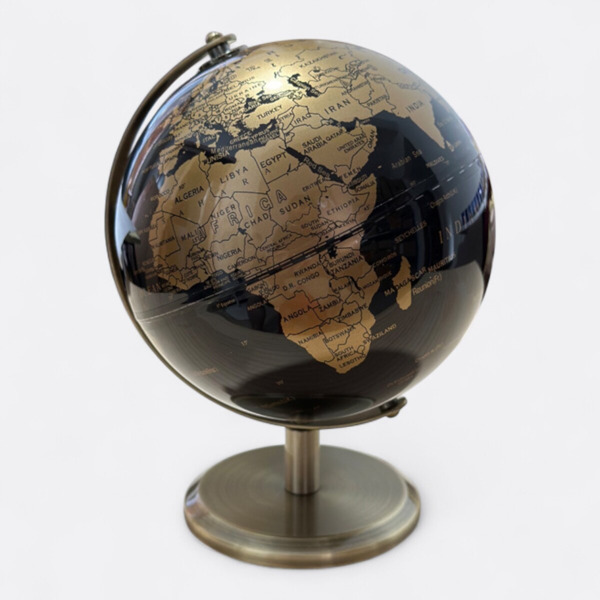 Globo Terraqueo Chico - Dorado 