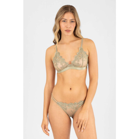 Soutien triangulo amarilis Verde malva