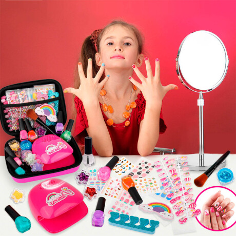 Set Belleza 34pcs C/estuche Niña Diseño Uñas Moda Jug500769