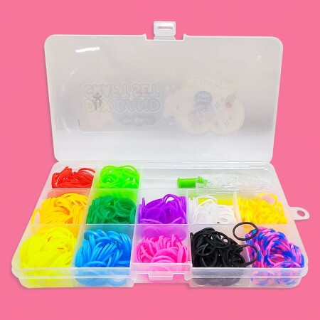 KIT GOMITAS PARA HACER PULSERAS X 300 UNIDADES KIT GOMITAS PARA HACER PULSERAS X 300 UNIDADES