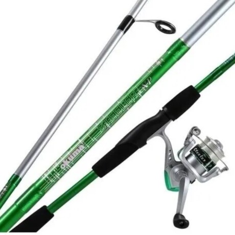 Combo Okuma caña Steeler 1.65m + reel verde Combo Okuma caña Steeler 1.65m + reel verde