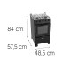 Cocina Thompson Cth 1000 COCINA THOMPSON CTH1000 A GAS NEGRA