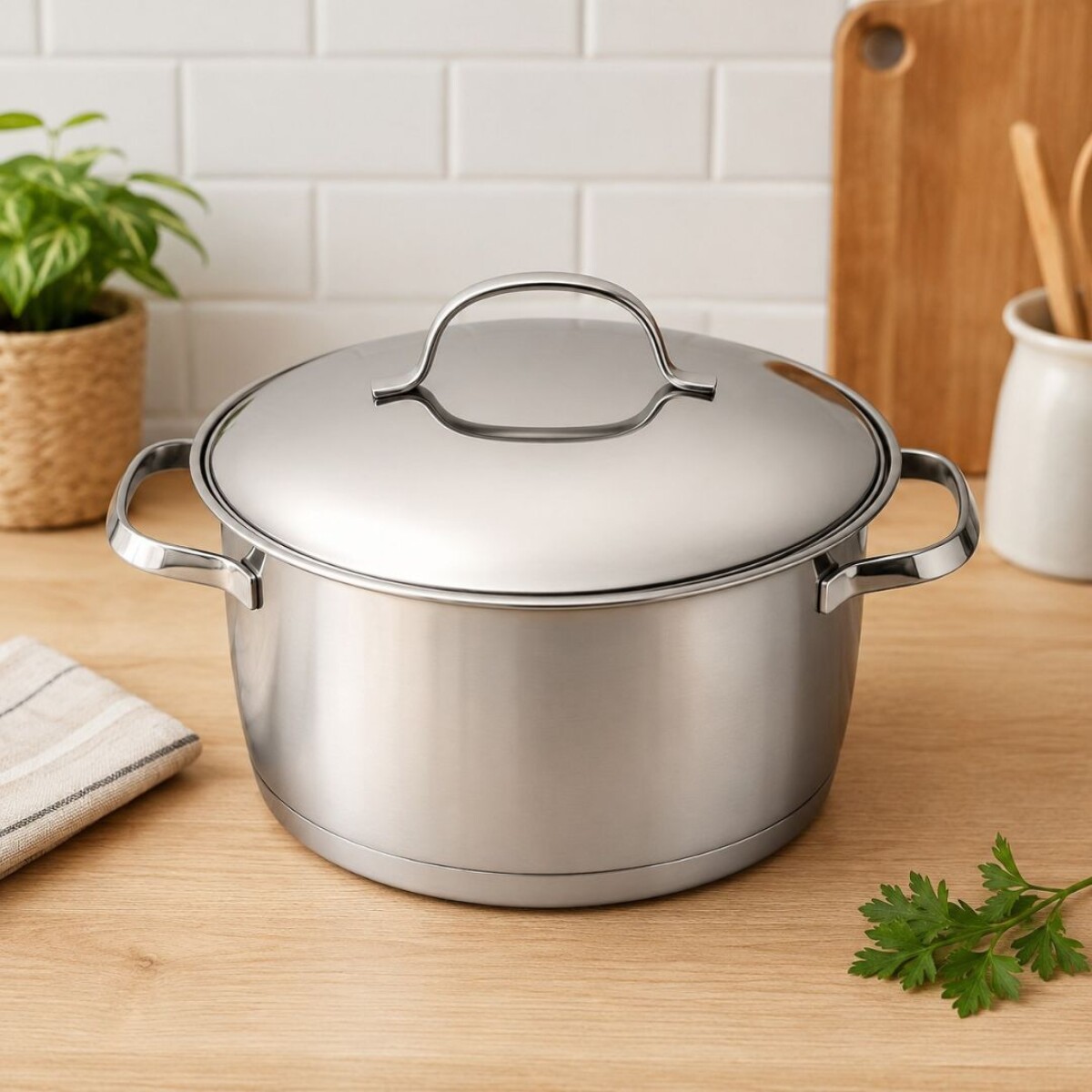 Olla Acero Inox triple fondo Tramontina Allegra 24cm 4,2lts 