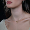 Cadena MOON en plata 925 con tres esferas de oro 18k Cadena MOON en plata 925 con tres esferas de oro 18k
