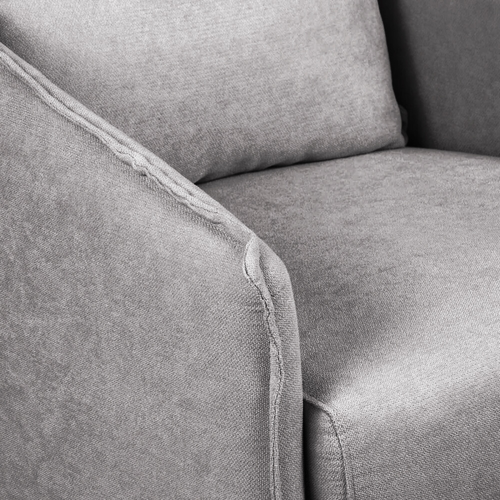 BUTACA TELA-Y-MADERA GRIS COLIN