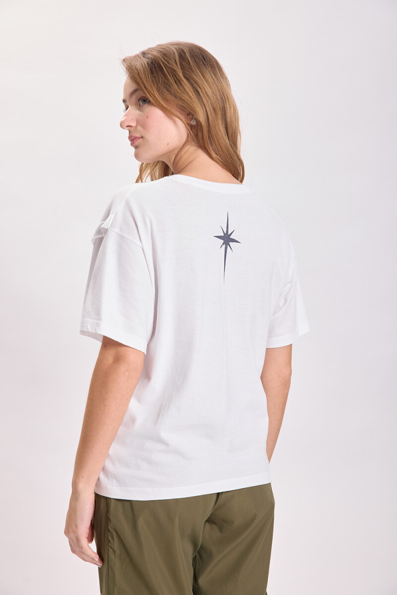 Remera estampa Estrella Blanco