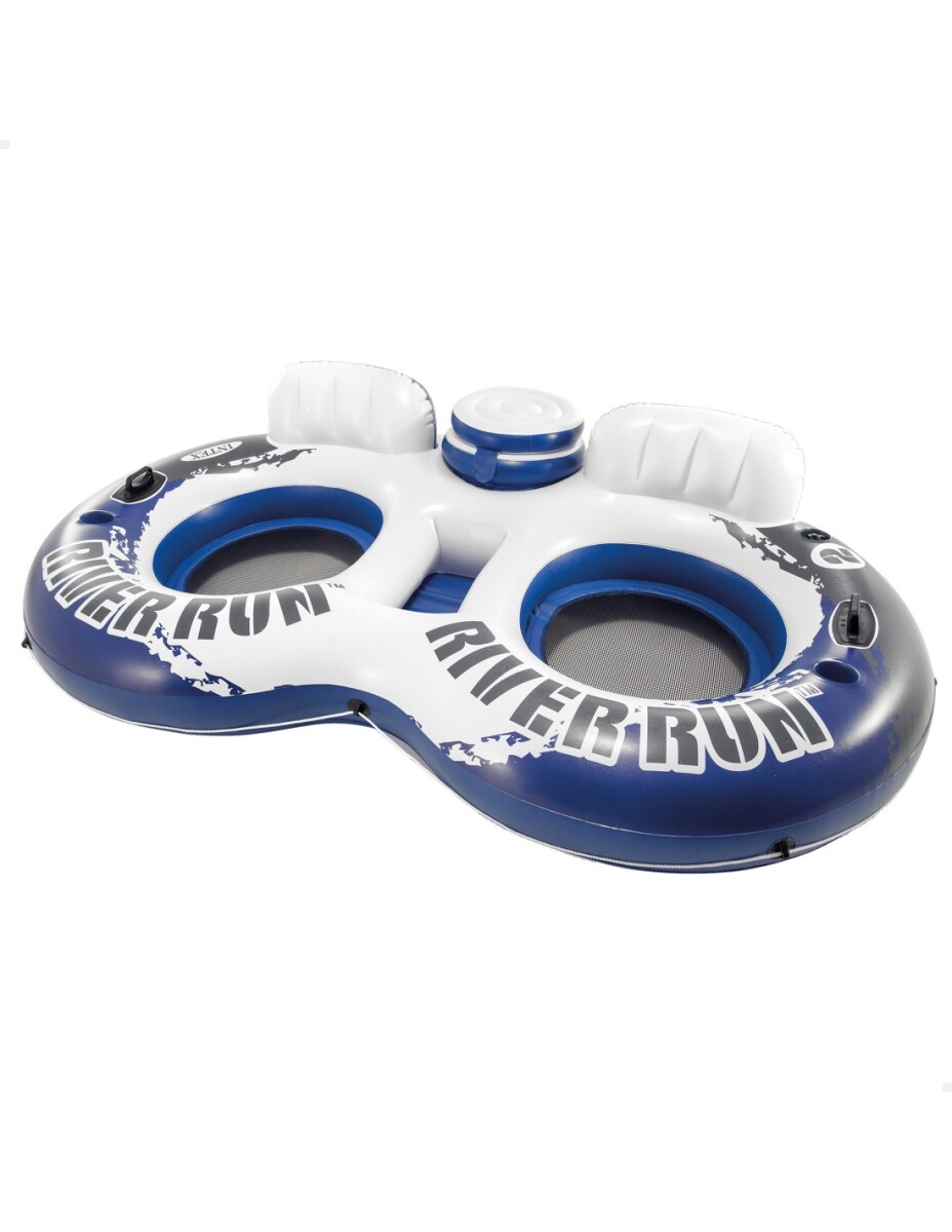 INTEX GOMON INFLABLE C/RESPALDOS + POSAVASOS + NEVERA 243 X 157 CM RIVER RUN II 