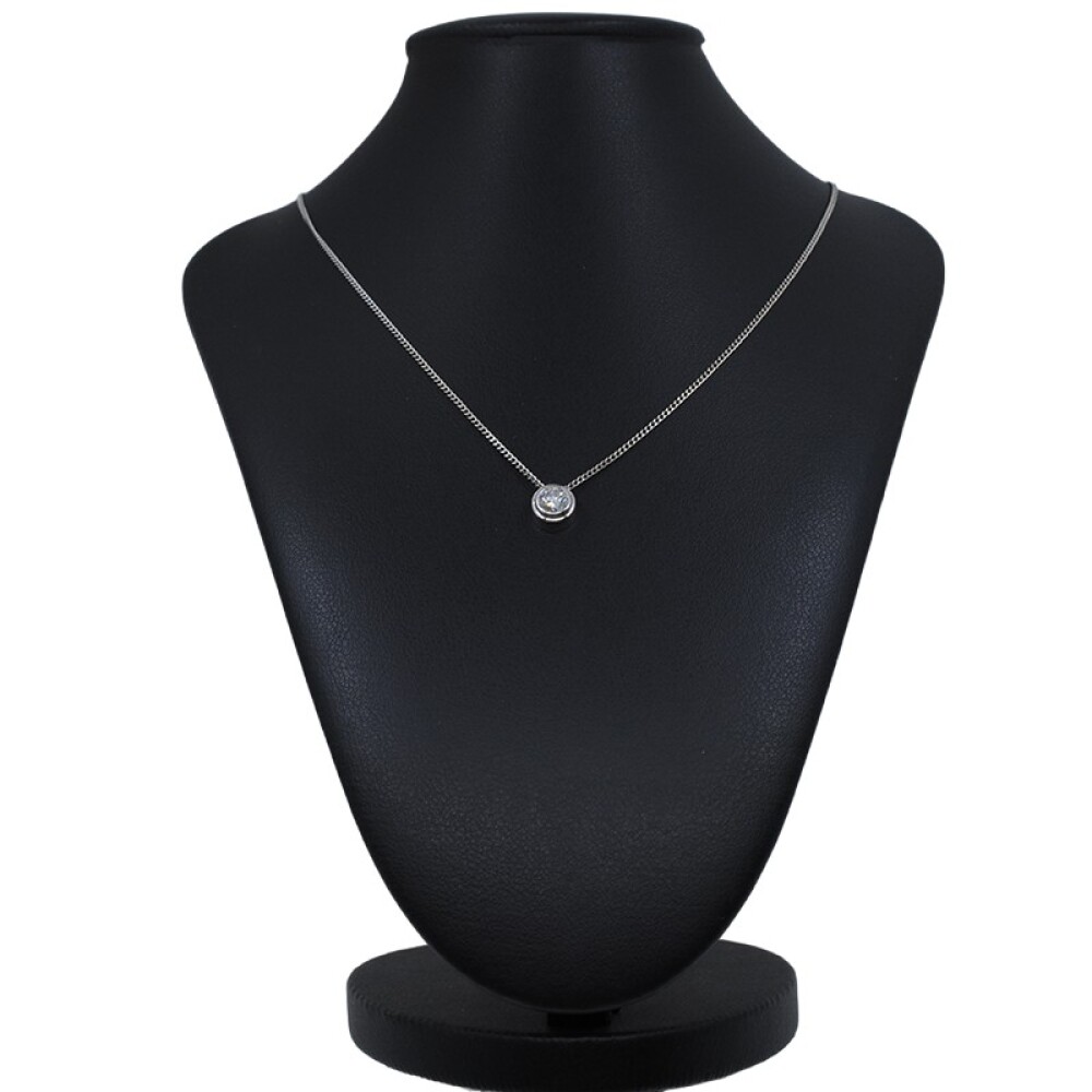 Dije En Oro 18K Blanco Y Brillante Dije En Oro 18K Blanco Y Brillante