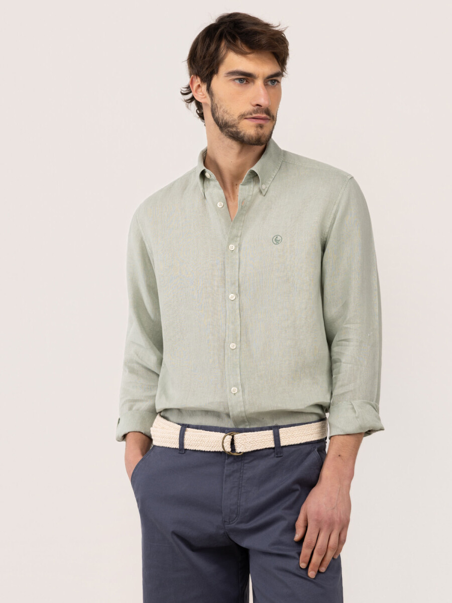 Camisa Lino - Verde 