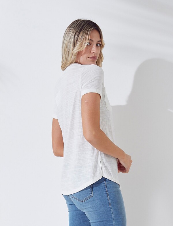 Blusa Botones BLANCO