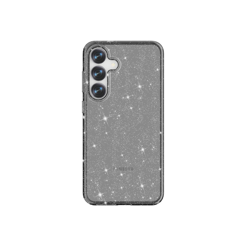 Protector rígido para Samsung Galaxy S25 gris con brillos Protector Rígido Para Samsung Galaxy S25 Gris Con Brillos