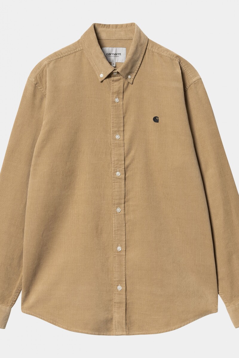 L/S Madison Fine Cord Shirt Beige