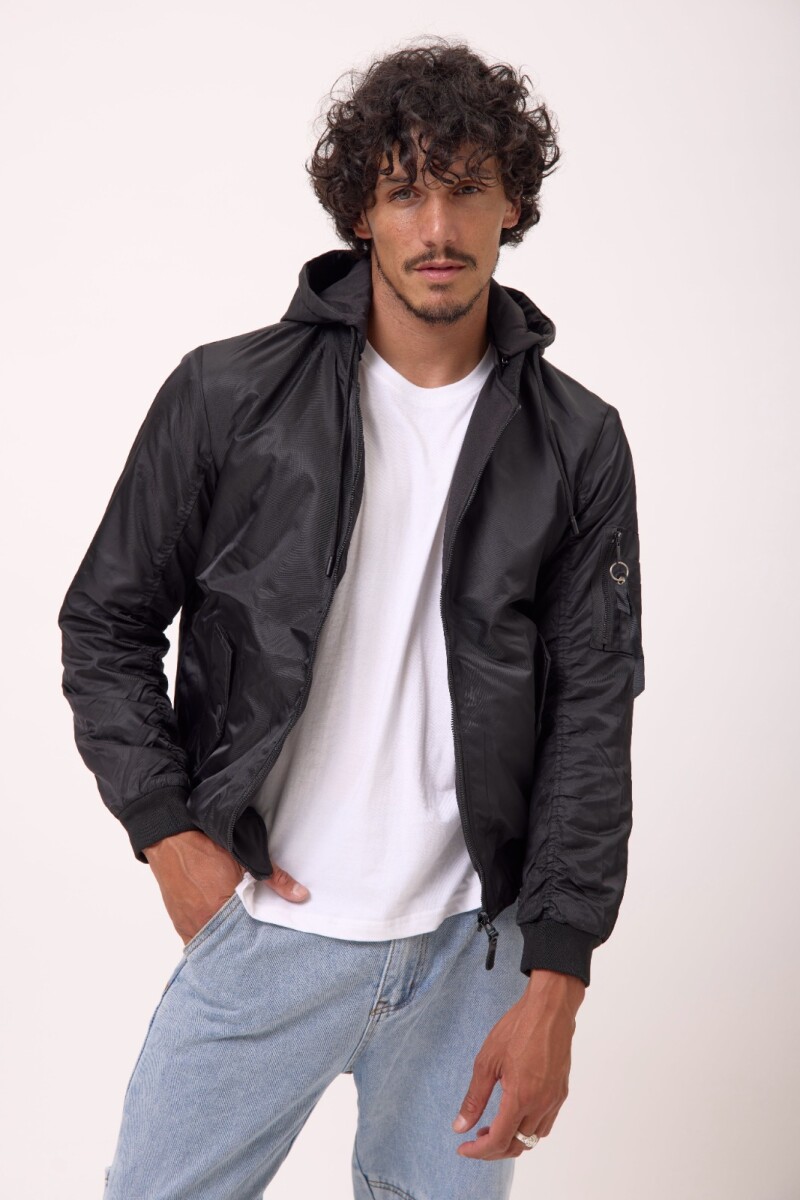 Campera CIERRE NEGRO