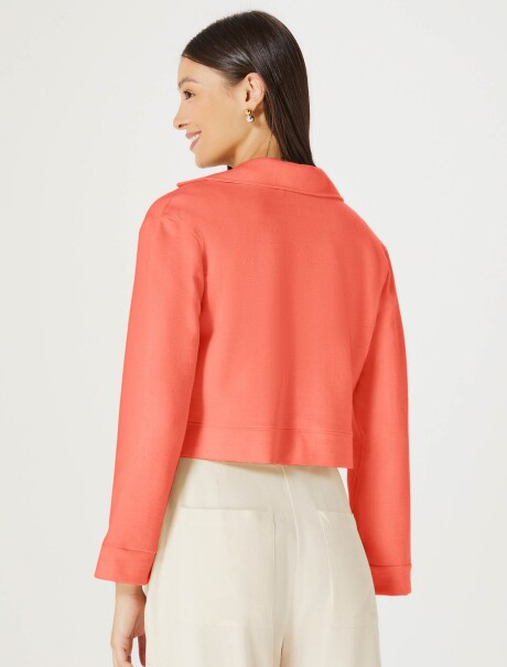 BLAZER CROPPED CON BOTONES NARANJA