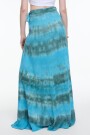 Falda maxi de gasa batik Turquesa