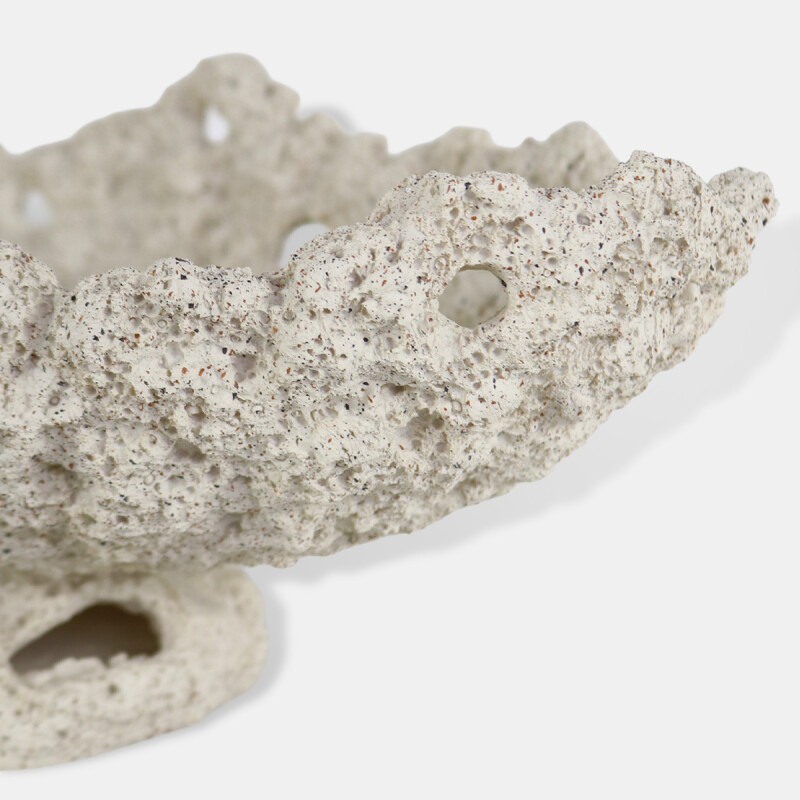 BANDEJA CERAMICA BEIGE CL COMB 30X24X14CM Unica