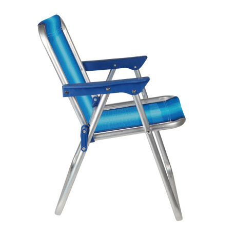Silla Playa Plegable Infantil Aluminio Alta Mor Azul