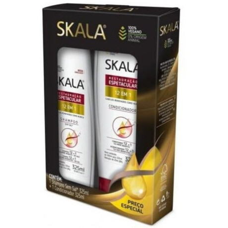 KIT SKALA SHAMPOO 325 ML + ACO 200 ML 12 EN 1 KIT SKALA SHAMPOO 325 ML + ACO 200 ML 12 EN 1
