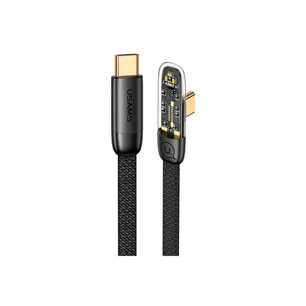 Cable Usams Tipo-C a Tipo-C ángulo recto 20W Cable Usams Tipo-c A Tipo-c ángulo Recto 20w