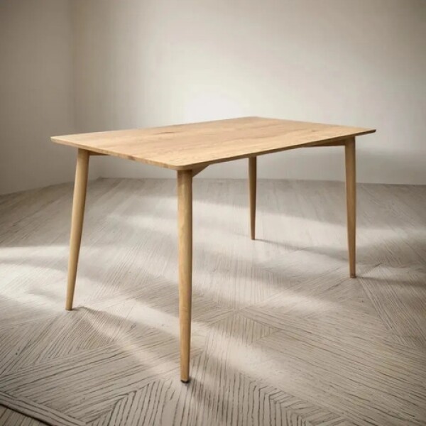 Mesa Comedor Eames Margot Rectangular 120x80 Acabado Premium Marrón 1