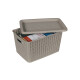 Caja organizadora simil ratá 5L CAPPUCCINO