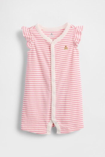 Enterito Short Bebé Pink Stripe Wwh1065-A