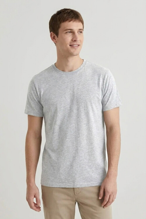Remera cuello redondo ICONIC 150 GRIS