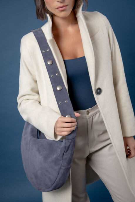 Bolso carme Azul gamuza