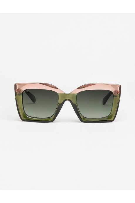 Lentes Tiwi Mali Bicolor Green/pink With Green Gradient Lenses