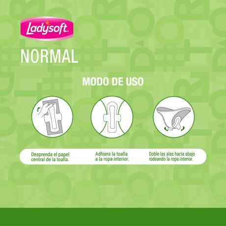 Toalla Femenina Ladysoft Normal Tela Suave X48 Toalla Femenina Ladysoft Normal Tela Suave X48