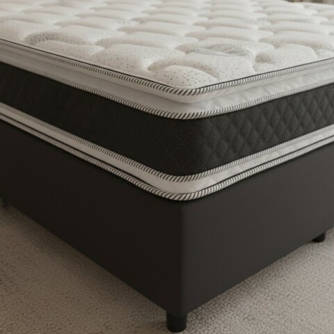 Sommier Base + Colchón QUEEN Dubai EPS con Pillow Top en ambas caras 158x198x24 130K Sommier Base + Colchón QUEEN Dubai EPS con Pillow Top en ambas caras 158x198x24 130K