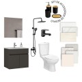 BAÑO COMPLETO N°6 INODORO + MUEBLE DE BAÑO 60 CM CON ESPEJO + BARRAL + GRIFERIA + CERAMICA DE PISO Y PARED BAÑO COMPLETO N°6 INODORO + MUEBLE DE BAÑO 60 CM CON ESPEJO + BARRAL + GRIFERIA + CERAMICA DE PISO Y PARED